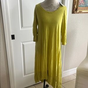 NWT Chalet etc Cece Melinda Alin Hi celery colored maxi dress small